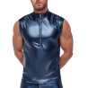 NEK Débardeur avec zip Top Andio Bleu métallisé